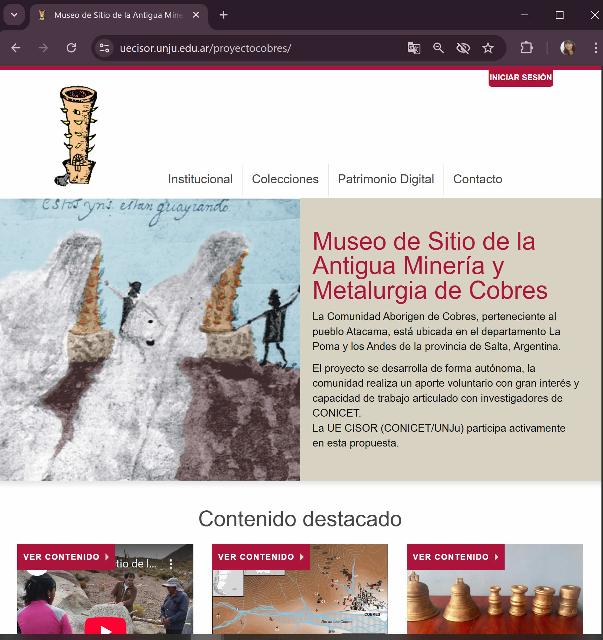 Plataforma Digital Mukurtu Cobres