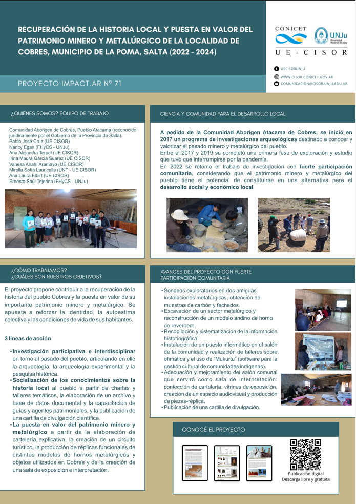 Póster Investigación Cobres SECTER UNJu